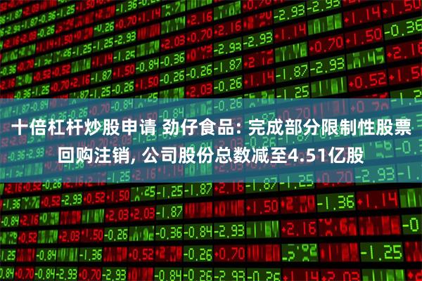 十倍杠杆炒股申请 劲仔食品: 完成部分限制性股票回购注销, 公司股份总数减至4.51亿股