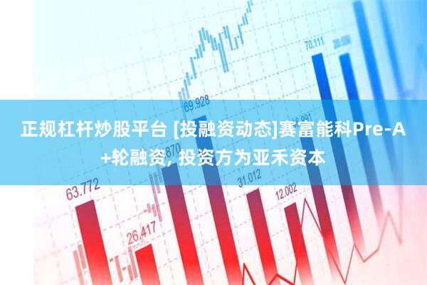 正规杠杆炒股平台 [投融资动态]赛富能科Pre-A+轮融资, 投资方为亚禾资本
