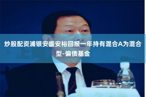 炒股配资浦银安盛安裕回报一年持有混合A为混合型-偏债基金