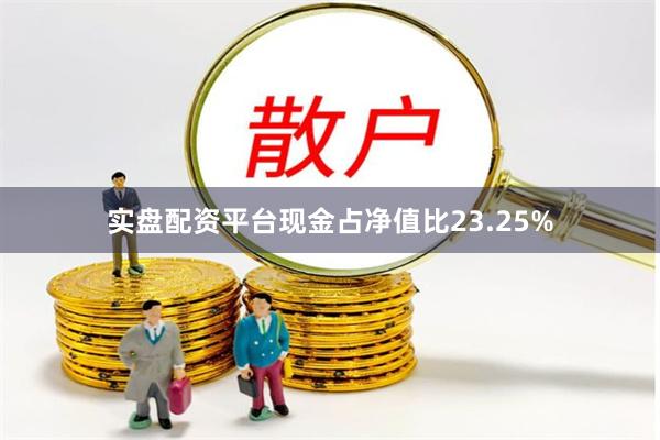 实盘配资平台现金占净值比23.25%